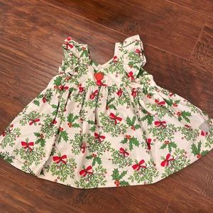 Holly and mistletoe blouse